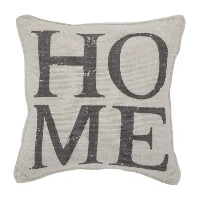 Vhc Brands Finders Keepers Home Pillow 6x6 In Gray;cream