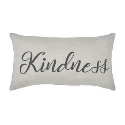 Vhc Brands Finders Keepers Kindness Pillow 7x13 In Gray;cream