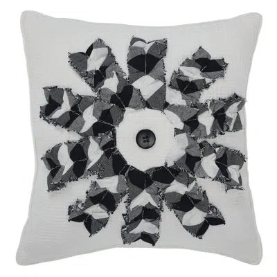 Vhc Brands Finders Keepers Windmill Blades Pillow 9x9 In Black;white