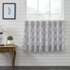 Vhc Brands Frayed Lattice 2-pc. Rod Pocket Window Tier In Gray