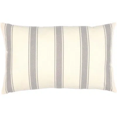 Vhc Brands Grace Cotton Throw Pillow In Gray;cream