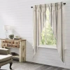 Vhc Brands Grace Prairie Rod Pocket Light-filtering Set Of 2 Curtain Panel In White