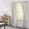 Vhc Brands Grace Rod Pocket Light-filtering Set Of 2 Curtain Panel In White