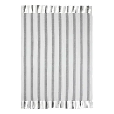 Vhc Brands Grace Throw Blanket In Nickel Gray