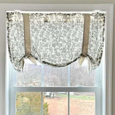 Vhc Brands Gray Gables Floral Roman Valance