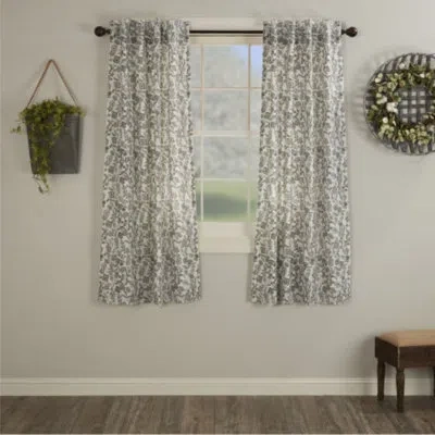Vhc Brands Gray Gables Floral Short Panel Set Of 2
