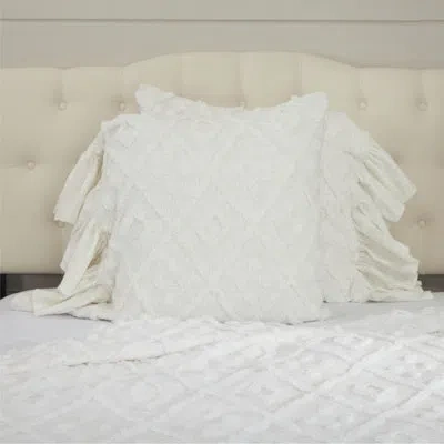 Vhc Brands Harmony Fabric Euro Sham In White