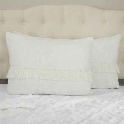 Vhc Brands Harmony Standard Sham 27lx21w In White