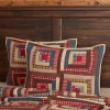 Vhc Brands Harvey Cabin Reversible Pillow Sham In Blue
