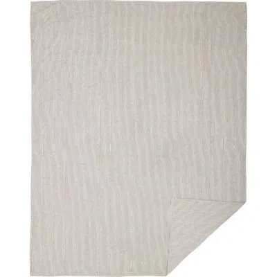 Vhc Brands Hatteras Denim Blue/cotton White Standard Cotton Reversible Traditional Coverlet / Bedspread In Blue;white