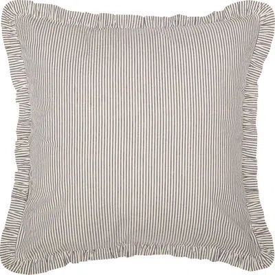 Vhc Brands Hatteras Seersucker Ticking Stripe Euro Sham In Blue;white