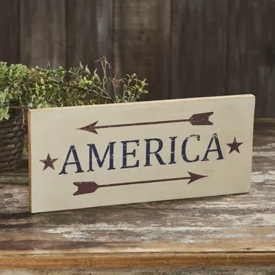 Vhc Brands Higher Glory Handmade Text & Numbers Box Signs & Plaques In Neutral