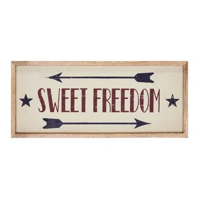 Vhc Brands Higher Glory Handmade Text & Numbers Box Signs & Plaques In Blue;red;cream