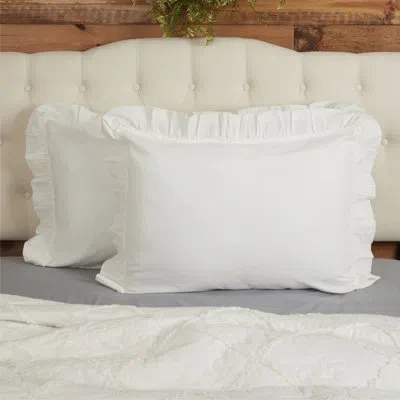 Vhc Brands Kathryn King Sham 37lx21w In White