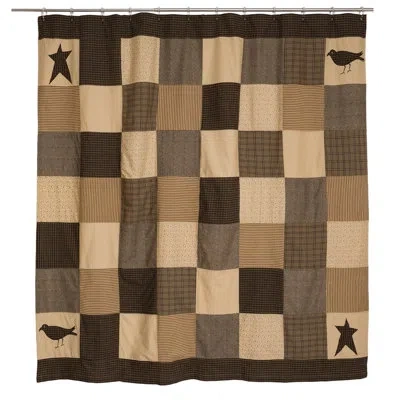 Vhc Brands Kettle Grove 100% Cotton Patchwork Single Shower Curtain