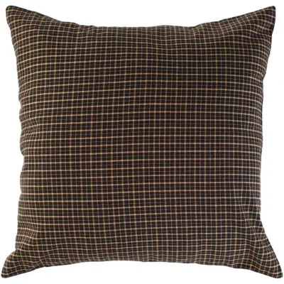 Vhc Brands Kettle Grove Euro Sham Fabric In Black;tan