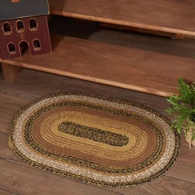 Vhc Brands Kettle Grove Natural/country Black, Cream, Caramel Area Rug In Black;brown;tan
