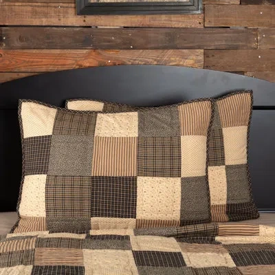 Vhc Brands Kettle Grove Sham In Black;cream;tan