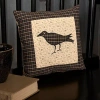 Vhc Brands Kettle Grove Square Throw Pillow In Black