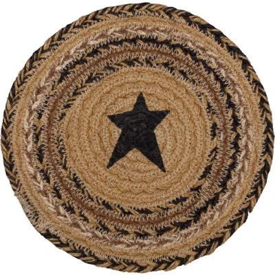 Vhc Brands Kettle Grove Stencil Star Trivet In Black;brown;tan