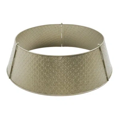 Vhc Brands Lattice Metal Tree Collar 7.5x24x24 In Gold