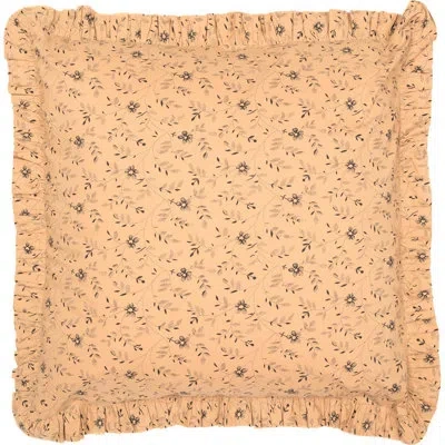 Vhc Brands Maisie 100% Cotton Buttons Sham In Black;tan