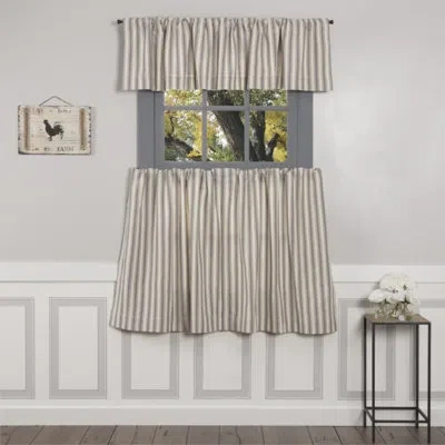 Vhc Brands Market Place Gray Ticking Stripe Tier Set Of 2