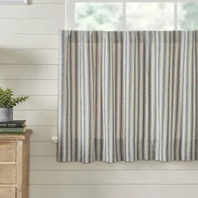 Vhc Brands Market Place Gray Ticking Stripe Tier Set Of 2