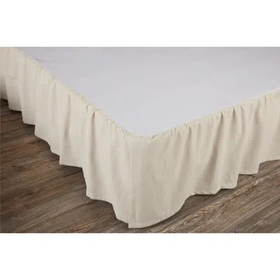 Vhc Brands Market Place Natural California King Bed Skirt 84lx72wx16 In Creme