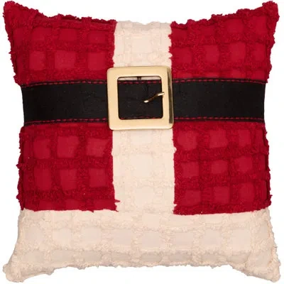 Vhc Brands Mervela Santa Suit Throw Pillow In Black;red;cream