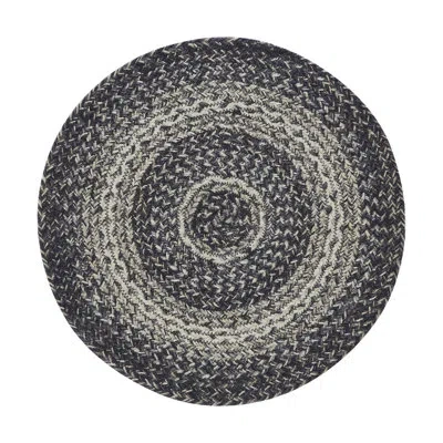 Vhc Brands Mill Black White Jute Trivet In Black,white