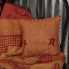 Vhc Brands Ninepatch Star Square Throw Pillow In Red