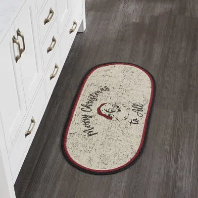 Vhc Brands Oval  Area Rug In Black;red;cream
