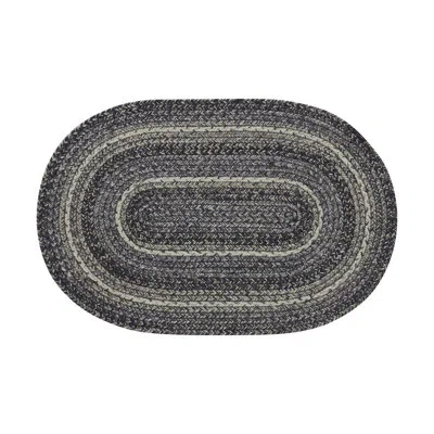 Vhc Brands Oval Handmade Area Rug In Black/white In Black,white