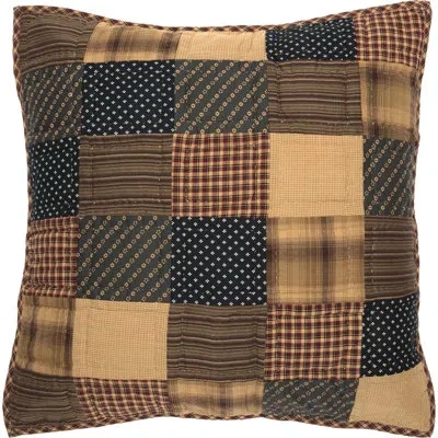 Vhc Brands Patriotic Patch Euro Sham Quilted In Red;tan;navy