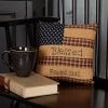 Vhc Brands Patriotic Patch Square Throw Pillow In Multi