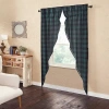 Vhc Brands Pine Grove Prairie Rod Pocket Light-filtering Set Of 2 Curtain Panel In Green