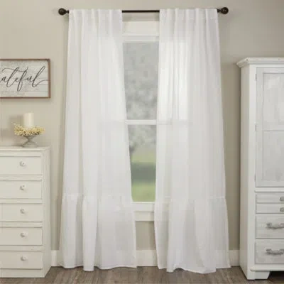 Vhc Brands Provincial Linen White Panel Set Of 2