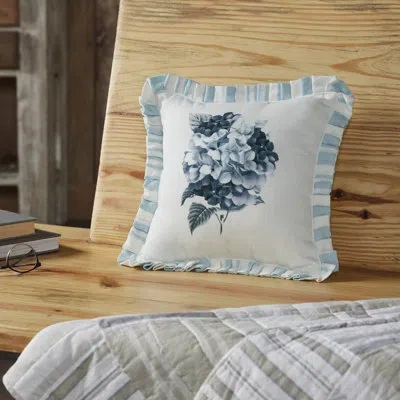 Vhc Brands Recycled Plastic (pet) Throw Pillow In Blue;white;gray