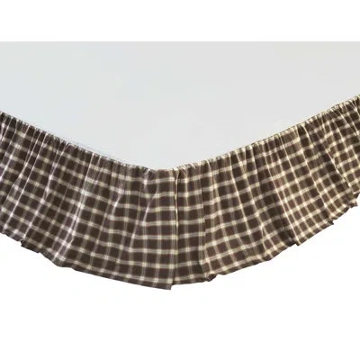 Vhc Brands Rory 16" Bed Skirt In Brown;cream;tan