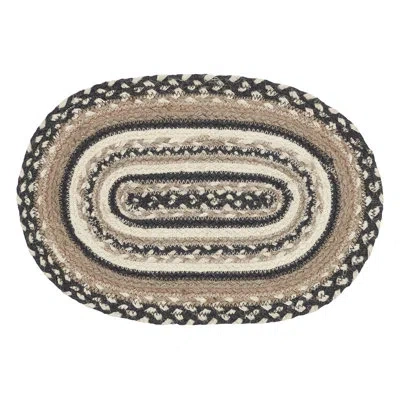Vhc Brands Sawyer 10" Cotton Placemat In Black;white;gray