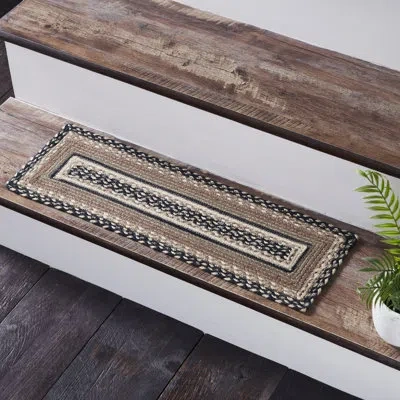 Vhc Brands Sawyer Gray Stair Tread In Black;white;gray