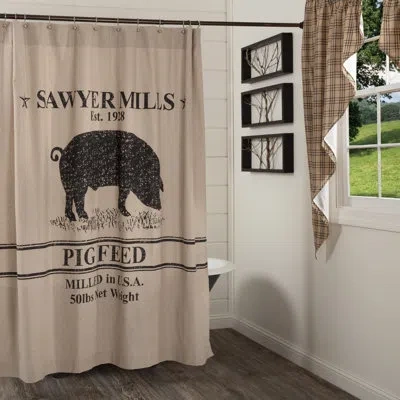 Vhc Brands Sawyer Mill 100% Cotton Single Shower Curtain