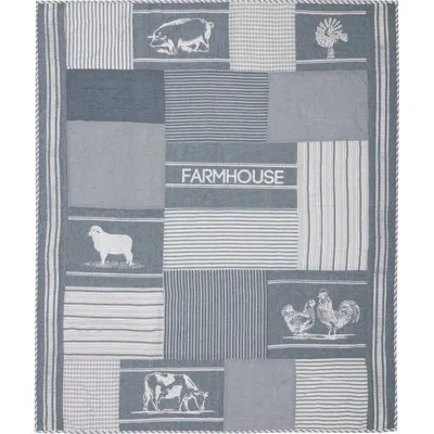 Vhc Brands Sawyer Mill 100% Cotton Throw In Denim Blue