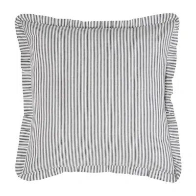 Vhc Brands Sawyer Mill 100% Cotton Ties Sham In Black;white