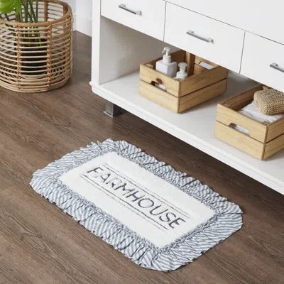 Vhc Brands Sawyer Mill Bath Mat In Soft White