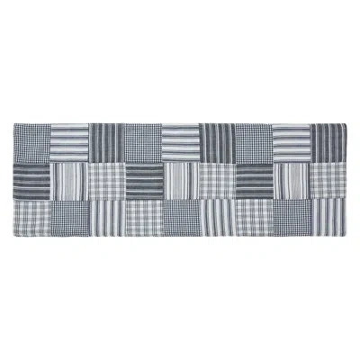 Vhc Brands Sawyer Mill Blue Runner Quilted 12x36 In Blue;white