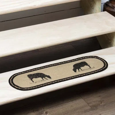 Vhc Brands Sawyer Mill Classic Flooring Stair Tread In Black;white;gray