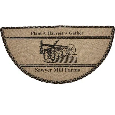 Vhc Brands Sawyer Mill Plow Kitchen Mat In Tan;black