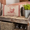 Vhc Brands Sawyer Mill Rectangular Cotton Pillow Cover & Insert In Red;tan